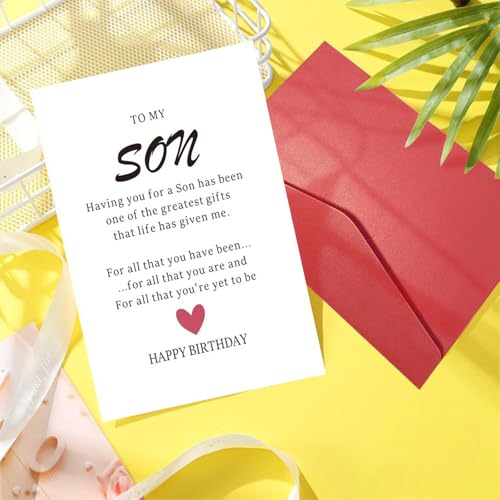 Unique Birthday Card for Son - Heartfelt Gift from Mom & Dad