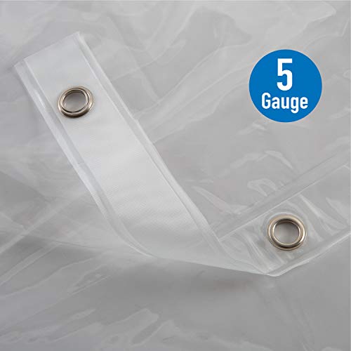 Bath Bliss Waterproof Shower Curtain Liner, 70" x 72", Super Clear