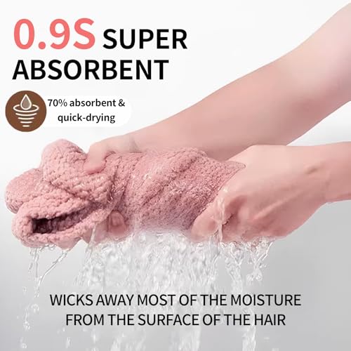 DAWZMR Extra Large Microfiber Hair Towel Wrap - 2 Pack