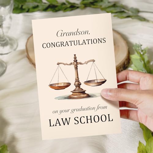 Law School Graduation Card for Grandson - Ogeby Congrats Card