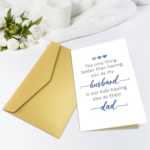 Obbyidk Father's Day Card for Husband - Anniversary & Birthday Card