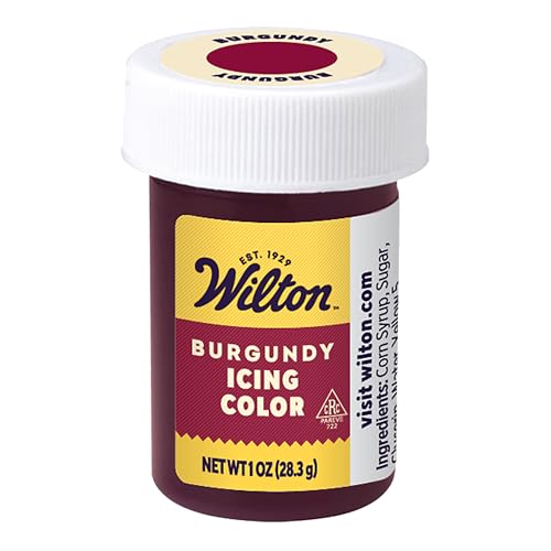 Wilton Burgundy Gel Food Coloring - 1 oz Concentrated Dye for Icing