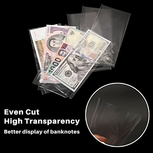 Smatagee 200 Clear Money Sleeves with Box & 6 Coin Flips