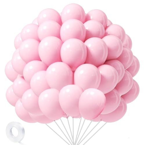 65 Pack Light Pink Latex Balloons - 12 Inch Party Decor