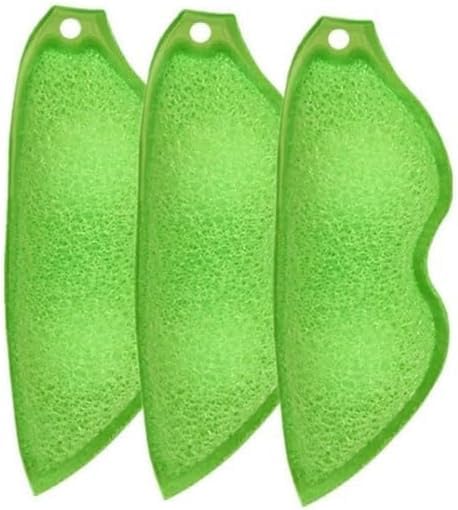 Multipurpose Bean-Shaped Cleaning Sponges Set - Heat Resistant Bottle & Container Scrubbers
