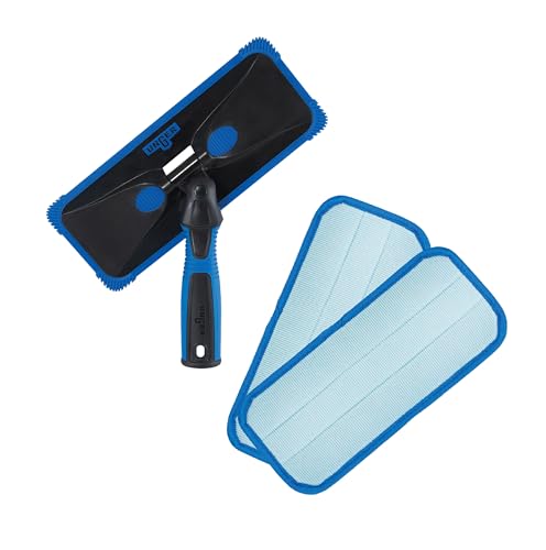 Unger ProClean Indoor Window Cleaning Kit with Swivel Head & 2 Microfiber Pads