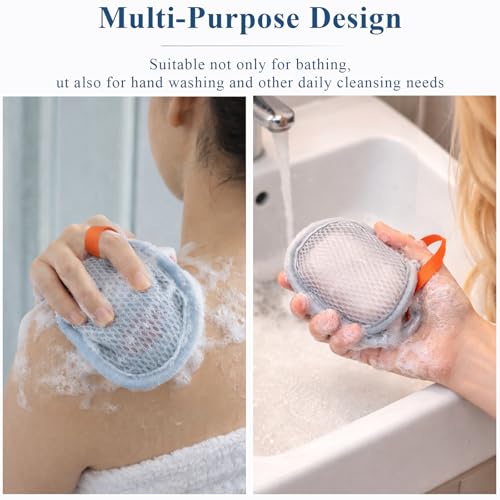 10 Pack Exfoliating Soap Saver Bags, Dual Texture Mesh Soap Pouch