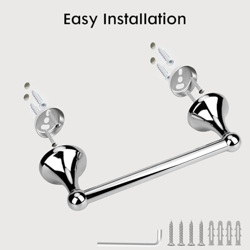 Polished Chrome Hand Towel Bar - Durable Bathroom Holder