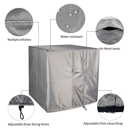 Homydom Waterproof Outdoor Air Conditioner Cover - 24" x 24" x 30"