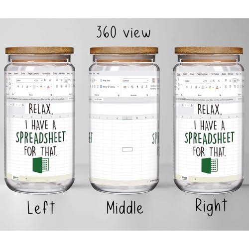 Relaxed Funny Accountant 16oz Coffee Mug Gift for Boss CPA Coworker - Spreadsheet
