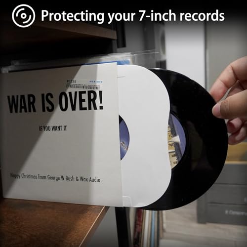 7-Inch Vinyl Record Inner Sleeves 20 Pack Anti-Static White Kraft Paper - MayRecords