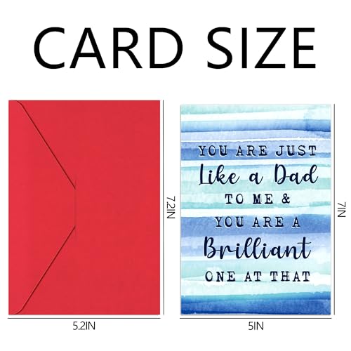 Funny Stepdad Birthday Card - 5x7 Premium Card for Bonus Dad