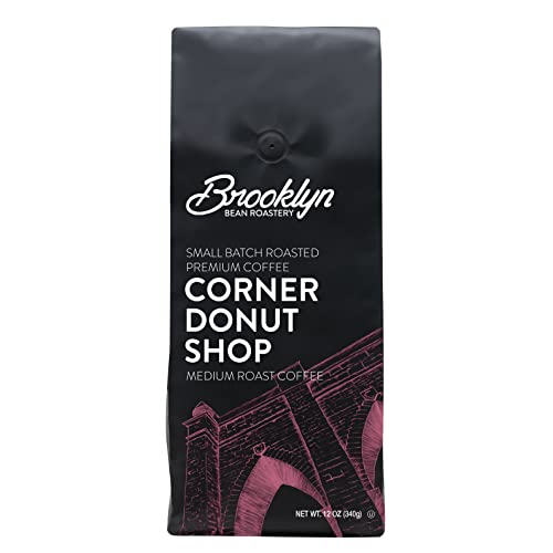 Brooklyn Beans Corner Donut Shop Medium Roast Ground Coffee - 12 Ounce