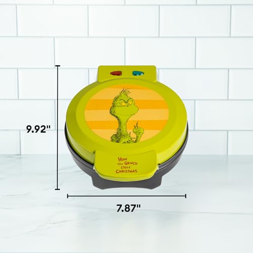 Uncanny Brands Dr. Seuss The Grinch Waffle Maker - The Grinch on Your Waffles
