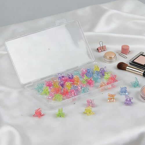 50 Pack Mini Butterfly Hair Clips Small Claw Clips for Women