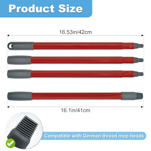 Adjustable Mop Handle for Ocedar Spin Mop & H2pro Flat Mop - 30" to 58"