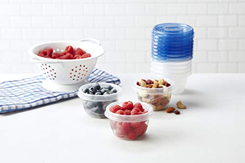 Glad Mini Round Food Storage Containers, 4 Oz, 8 Count - BPA-Free