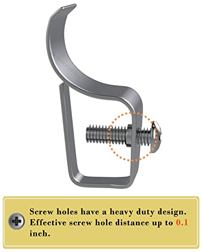 NACETURE Vinyl Siding Hooks - 6 Pack Stainless Steel Clips for Outdoor Decor & Security Cameras