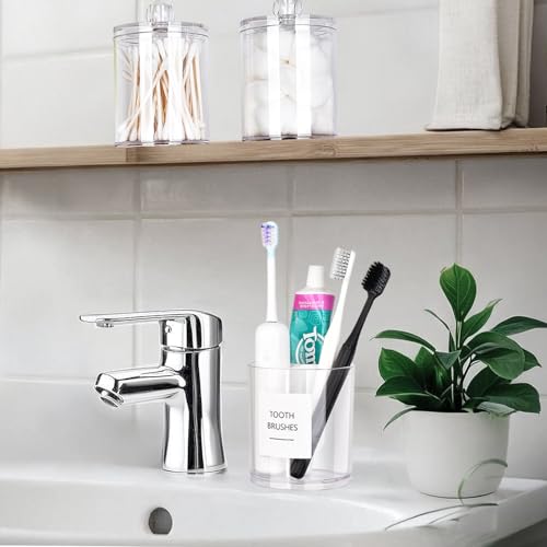 Onsogi Acrylic Toothbrush Holder with Divider for Electric Toothbrushes