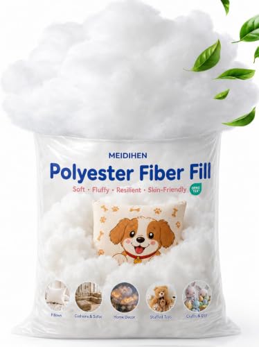 200g Polyfill Stuffing for Pillows & Crafts - Soft Polyester Fiber Fill