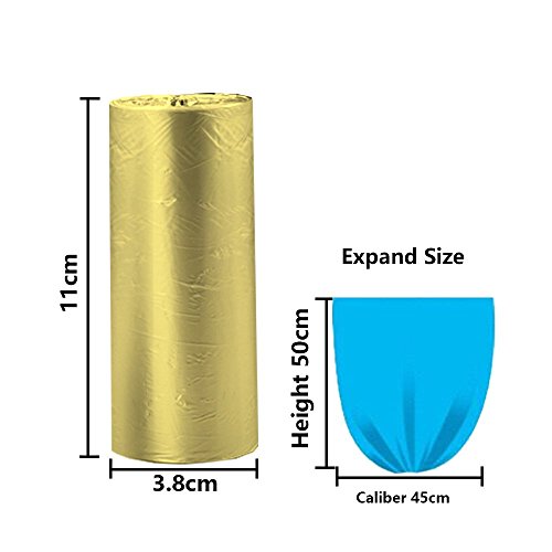 DZTZ 4 Gallon Trash Bags - 100 Counts (5 Rolls) Durable & Leakproof