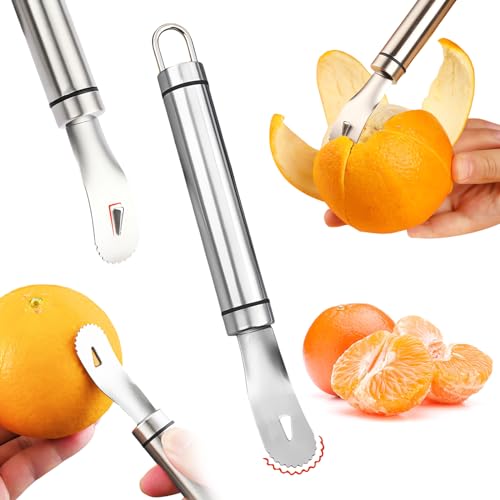 Stainless Steel Orange Peeler Tool – Triangular Blade Citrus Peeler (1PCS)