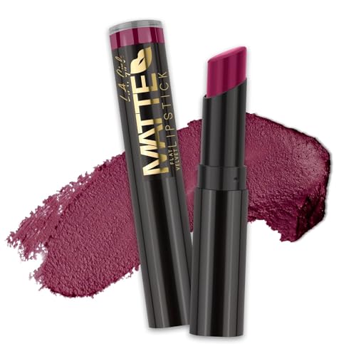 L.A. Girl Matte Flat Velvet Lipstick - Va Voom! Long-Wearing Lip Color