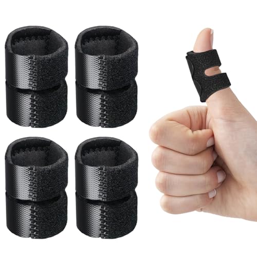 5Pcs Thumb Splints, Trigger Finger Splint, Finger Brace for Arthritis, Straightening, Broken, Finger Support Fits Thumb - Middle - Ring - Index - Pinky Fingers
