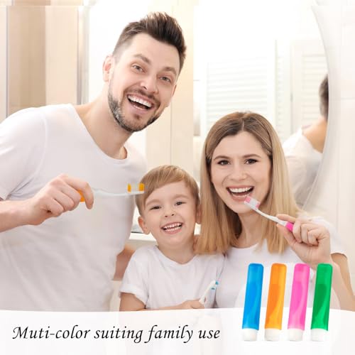 Travel Toothbrush 4 Pack - Folding Soft Mini Toothbrush Set with Case