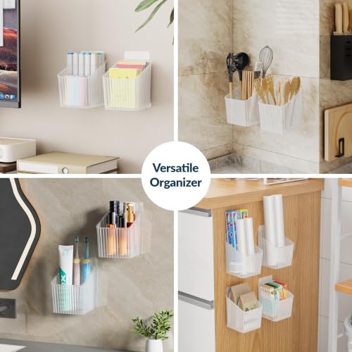 NiHome Adhesive Cabinet Door Organizer - 4-Pack Space Saver
