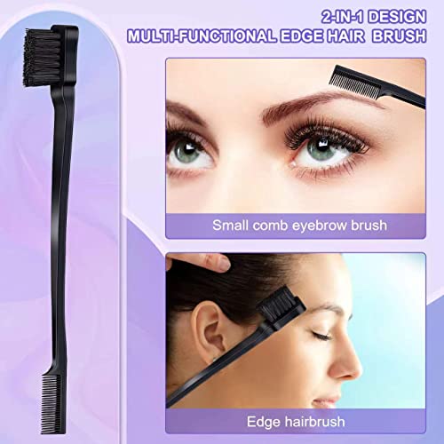 Anmieciu 4-Piece Hair Brush and Styling Comb Set in Black