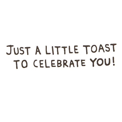 Hallmark Shoebox Funny Birthday Card - Just a Little Toast Design