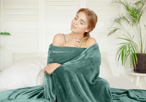 Utopia Bedding Ultra Soft Fleece Blanket Twin Size Celadon 60x80