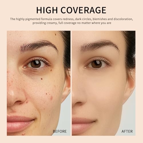 DALVGFN Matte Concealer Cream Full Coverage Waterproof Light Beige