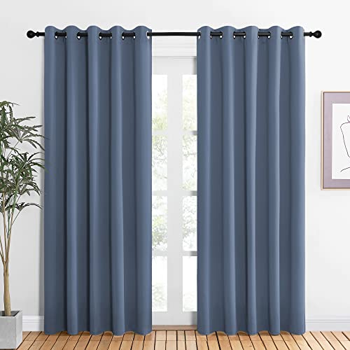 NICETOWN Blackout Curtains 60x84 for Kids Room - Thermal Insulated Drapes, Set of 2