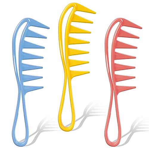 Sliverdew 3-Piece Wide Tooth Hair Comb Set for Curly and Wet Hair