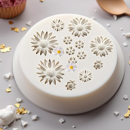 Daisy Flower Silicone Mold for Cake Decorating & Candy Making
