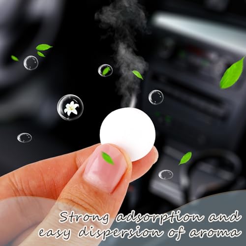 60 Cotton Refill Pads for Car Air Freshener Clips - Unscented