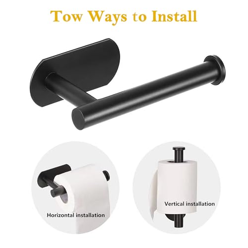 Self-Adhesive SUS304 Stainless Steel Toilet Paper Holder - Easy Install