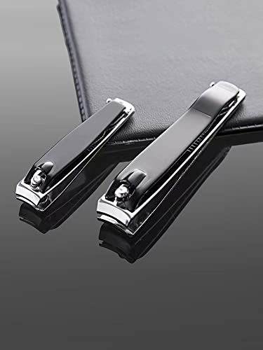 CRYSTALBEI Stainless Steel Nail Clipper Set for Fingernails and Toenails