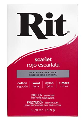 Rit All-Purpose Powder Dye in Scarlet - Versatile Fabric Dye