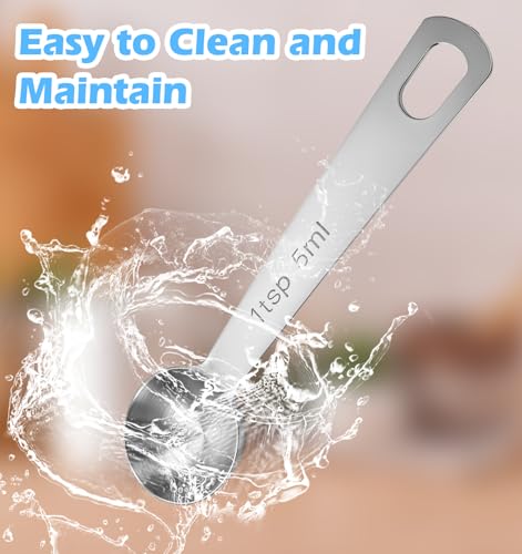 3-Piece Stainless Steel Teaspoon Measuring Set for Accurate Cooking