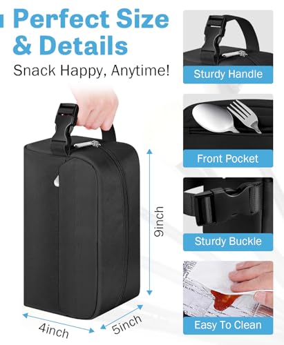 Insulated Lunch Bag - Reusable Mini Cooler for School & Travel