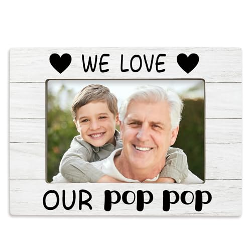 Wooden 4x6 Picture Frame for Grandpa | Gift for Grandkids