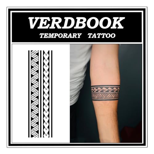Semi-Permanent Eternity Coil Temporary Tattoos, 2 Sheets - Waterproof Realistic Plant Ink Body Art for Adults