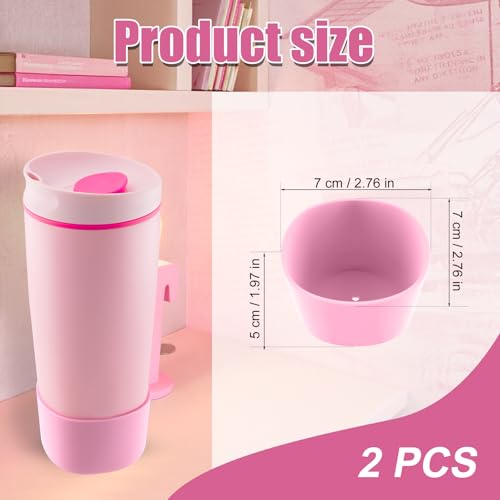 2pcs Silicone Boot for Owala SmoothSip Slider 12oz 20oz, Anti-Slip Protective Sleeve for Owala Coffee Tumbler Travel Mug Cover Base Accessories, BPA-Free