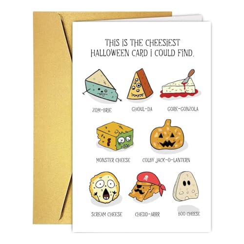 Funny Cheese Pun Halloween Card for Cheese Lovers
