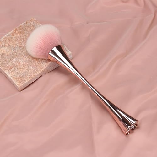 GANPUB Rose Gold Nail Art Dust Brush and Makeup Powder Tool