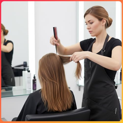 4-Piece Hair Teasing Comb Set Professional Volume Styling Tools with Rat Tail