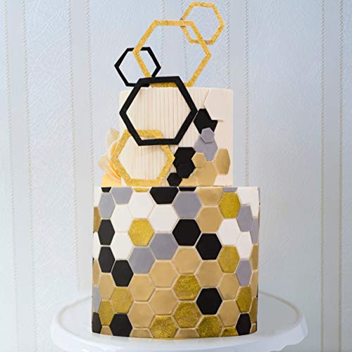 Hexagon Cookie Cutter Set - 3 Sizes for Cake Decorating